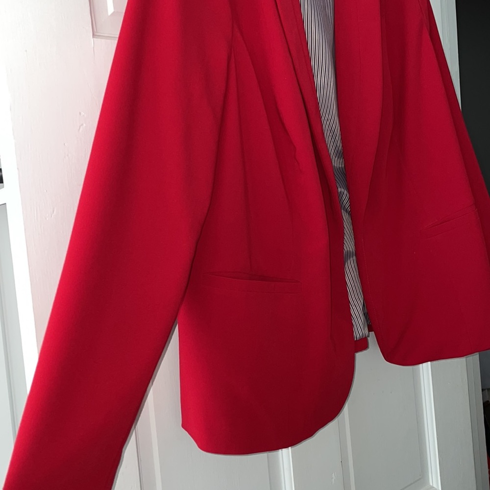 Worthington Suit Jacket size 1X red full length sleeves - Picture 4 of 8